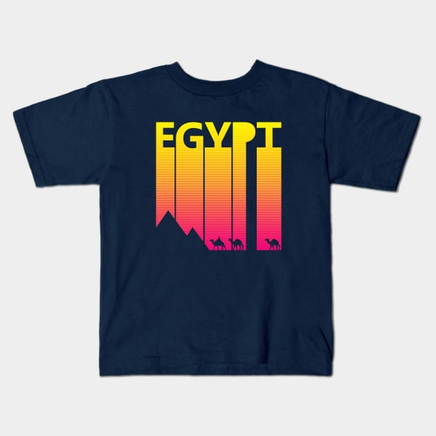 Retro 1980s Egypt Souvenir Gift Kids T-Shirt by GWENT